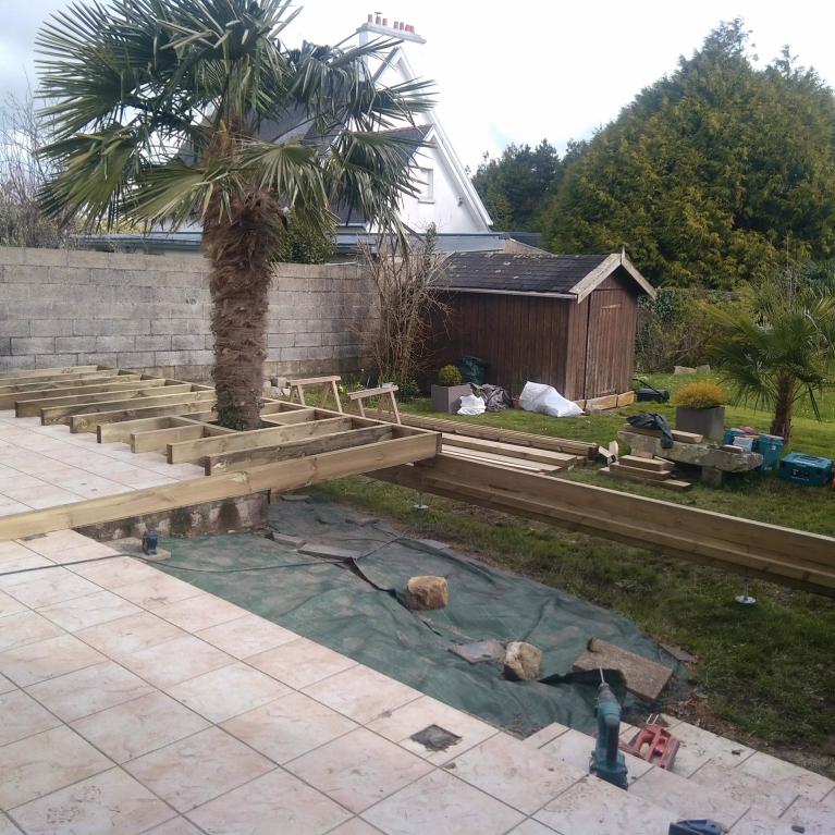 création d'une terrasse à Bénodet 16