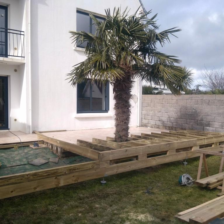 création d'une terrasse à Bénodet 15