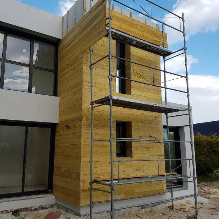 Préparation support zinc chantier de Loctudy