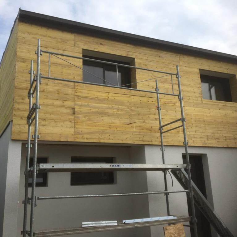 Préparation support zinc chantier de Loctudy