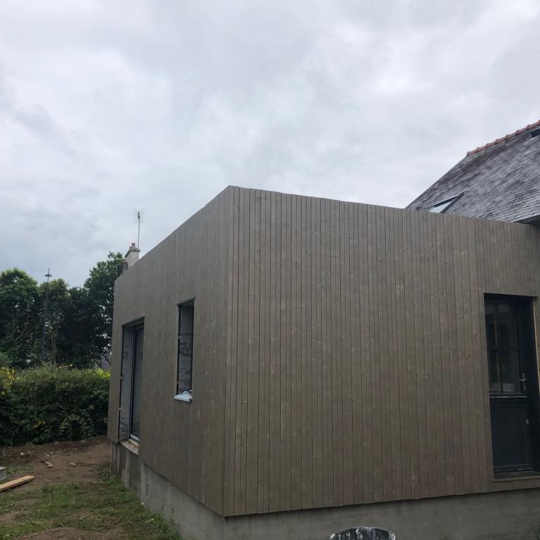 Extension en bois à Fouesnant