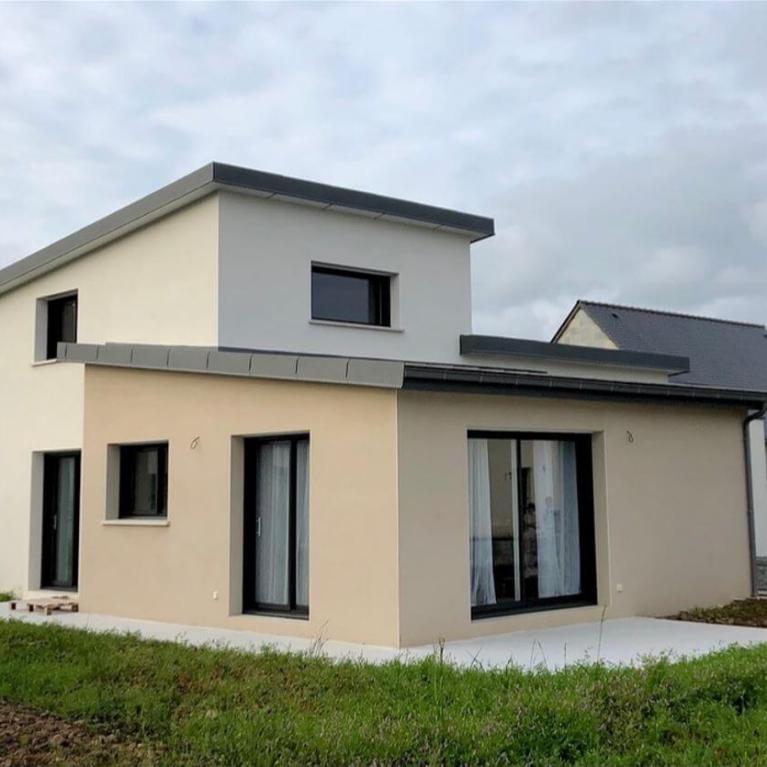 Pose des fenêtres à Pleuven