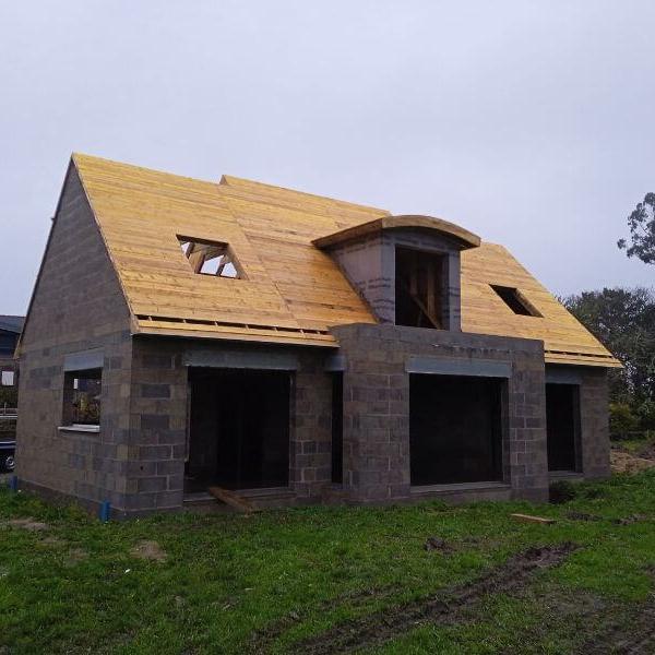 Pose d'une charpente