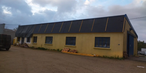 Avril 2025 : Rénovation façade en charpente + réalisation d'un totem