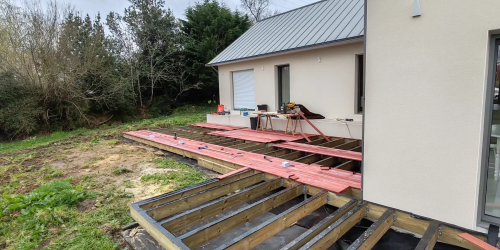 Mars 2025 : Réalisation d'une terrasse