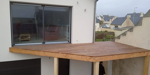 Réalisation d'une terrasse à Penmarc'h