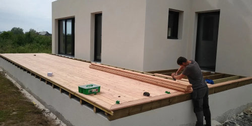 Septembre 2024 : Réalisation d'une terrasse