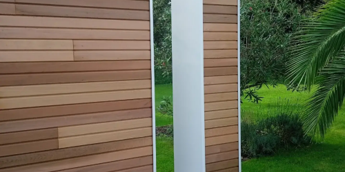 Septembre 2023 : réalisation d'un bardage avec isolation sur la commune de Fouesnant (29170)