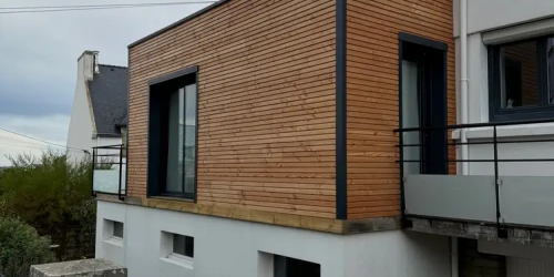 Novembre 2024 : réalisation de bardage bois et ossature