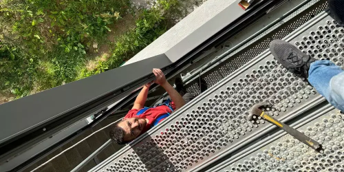 Juin 2023 - Pose de fenêtres sur maison neuve située à Gouesnac'h (29950)