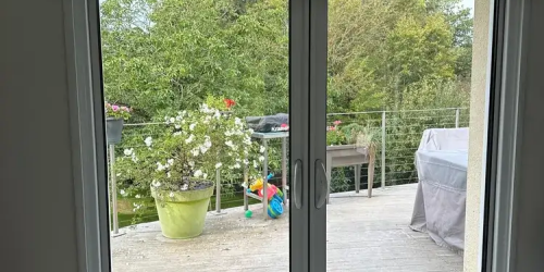 Septembre 2023 : remplacement d'une baie coulissante avec volet roulant sur la commune de Quimper