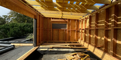 Février 2025 : création d'une extension en bois (surélévation)