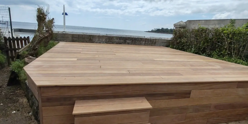 Avril 2025 : pose d'une terrasse