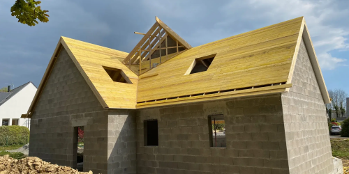 Février 2025 : réalisation d'une charpente